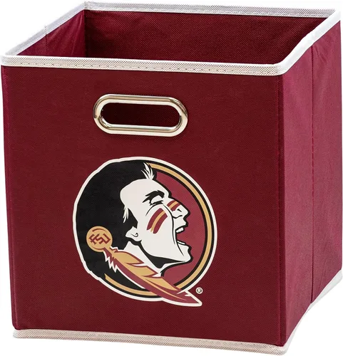 Miniatura 25 de Franklin Sports Cubos de almacenamiento de tela del equipo universitario de la NCAA hechos para adaptarse a organizadores de almacenamiento