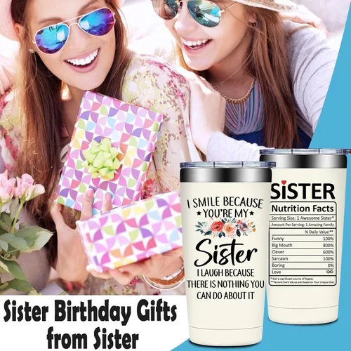 Miniatura 3 de Grifarny Regalos para hermanas – Regalos para el día de la madre para hermanas – Regalo de cumpleaños, Navidad, día de San Valentín para hermanas