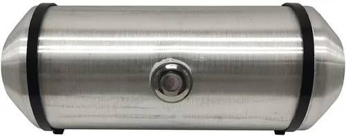 Miniatura 4 de JSD 9 galones 10"x26" aluminio girado redondo tanque de gas centro de llenado 1/4" NPT salida