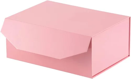 Miniatura 69 de 5 cajas de regalo rosa con cinta de 9.5 x 7 x 4 pulgadas, caja de regalo resistente con tapa para embalaje de regalo, cajas de almacenamiento