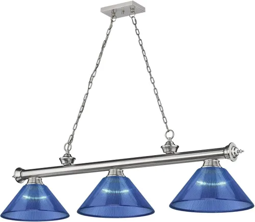 Miniatura 11 de Z-Lite 2306-3BP-ARDB - Colgante de billar con cordón, 3 luces, 180 vatios totales, chapado en bronce