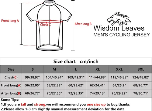 Miniatura 7 de Wisdom Leaves Camiseta de ciclismo para hombre, manga corta, con 3 bolsillos traseros, absorbe la humedad y es transpirable