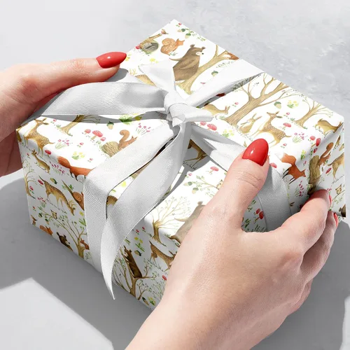 Miniatura 2 de Jillson Roberts Papel de regalo a granel, bosque de cuento de hadas, 1/2 resma 417 x 30 pulgadas