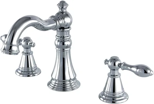 Miniatura 8 de Kingston Brass FSC1970AL - Grifo de baño clásico inglés extendido, negro mate, 8 x 5.19 x 6 pulgadas Mate negro