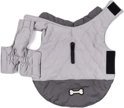 Miniatura 2 de Abrigo de invierno para perro, chaqueta reversible para perro, impermeable, reflectante, para clima frío, para perros pequeños, medianos y grandes