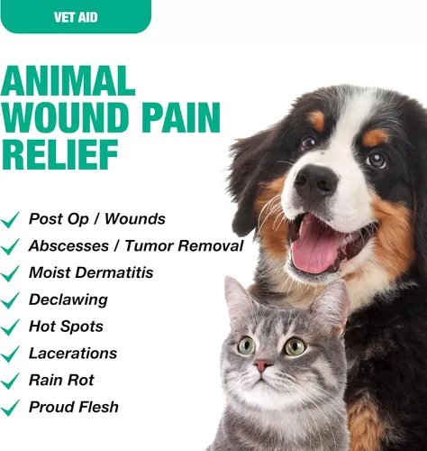 Miniatura 2 de Spray para el cuidado de heridas de animales – Cuidado de heridas de mascotas – Spray salino para el cuidado de mascotas – Soporta dermatitis