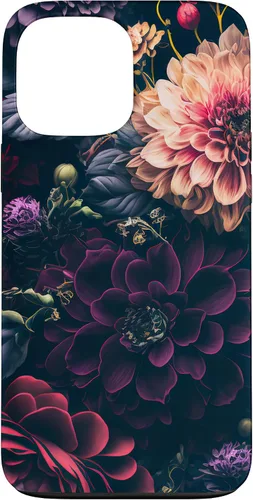 Miniatura 24 de Dahlia Flower Moody Dark Floral Pink and Purple Pattern Case for iPhone 17