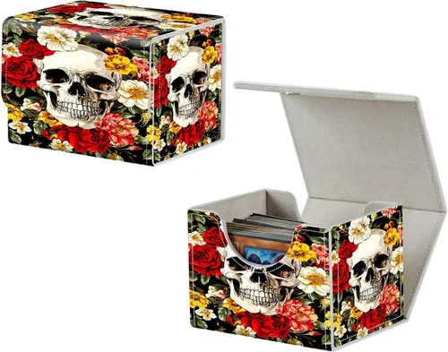 Miniatura 12 de MTG Commander - Caja de cartas intercambiables, más de 100 tarjetas con funda con funda de piel sintética, caja de almacenamiento de tarjetas