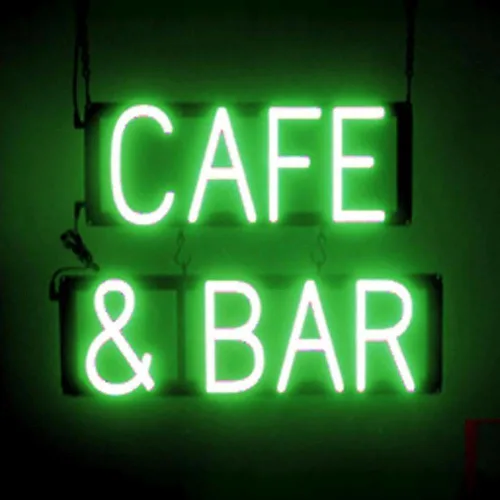 Miniatura 41 de SpellBrite Letrero WI-FI Letrero relacionado con café con aspecto de neón, fuente de luz LED azul 15.4 x 6.3 pulgadas