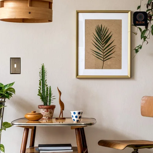 Miniatura 5 de Placas de pared decorativas clásicas de latón antiguo Enchufe eléctrico y cubiertas de interruptor Estilo: 1 Gang Decorator (paquete de 4)