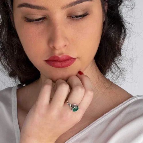 Miniatura 59 de 925 Sterling Silver Gemstone Rings for Women - Anniversary Rings for Women - Sterling Silver Rings for Women - Dainty Sterling Silver Rings