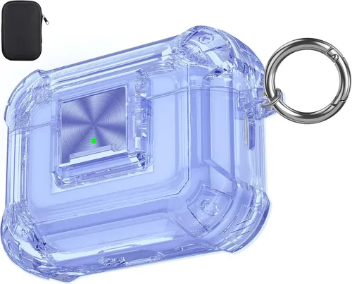 Miniatura 62 de Valkit Funda compatible con AirPods Pro, transparente con kit de limpieza, funda protectora de TPU suave para AirPods Pro Gen 2nd/1st 2023/2022/2019