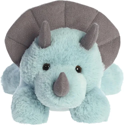 Miniatura 2 de Aurora Adorable Flopsie Triceratops - Animal de peluche, facilidad juguetona, compañeros atemporales, color azul, 12 pulgadas