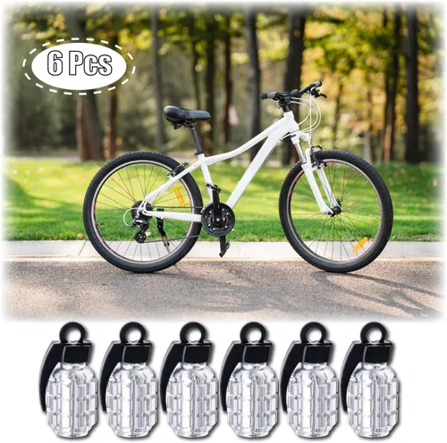 Miniatura 5 de 6 tapas de vástago de válvula de neumático, tapas de válvula de neumático de acero inoxidable para automóviles, camiones, SUV, motocicletas, Plateado
