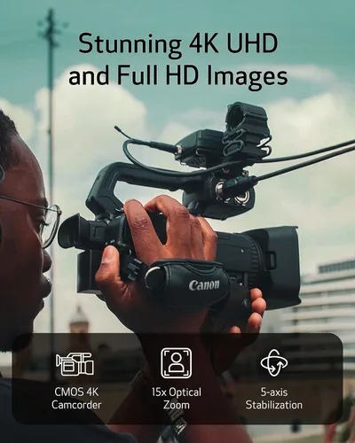 Miniatura 3 de Videocámara Canon XA70 Pro 1” Sensor CMOS 4K UHD, Dual-Pixel CMOS AF, Zoom Óptico 15x, Zoom Digital 600x, Estabilización de Imagen, HDMI