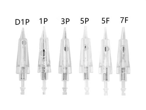 Miniatura 8 de 20 agujas de tatuaje de maquillaje permanente 1P/3P/5P/5FP/7FP Máquina de tatuaje Aguja de cartucho para cejas, delineador de ojos, labio, sombreado