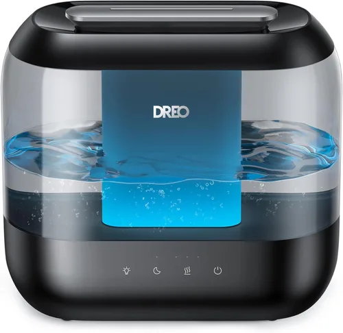 Dreo Humidificadores para dormitorio, llenado superior de 4L para habitación grande, 36H de funcionamiento, 28 dB humidificador de aire de niebla