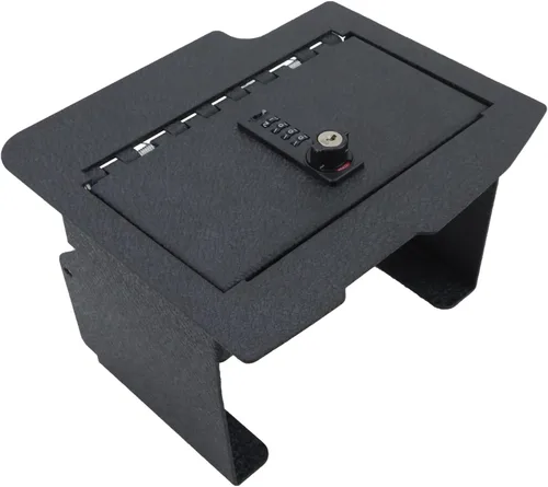 Caja Fuerte para Consola Central - Caja Fuerte para Pistola de Consola KEREN Compatible con Dodge Ram 1500 2500 3500 2013-2018 con Reproductor de