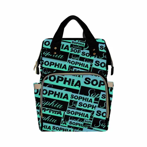 Miniatura 23 de InterestPrint Bolsa de pañales con nombre, mochila personalizada para hombres y mujeres, Color 17, Mochilas Daypack