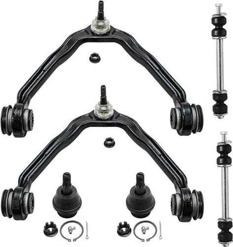 Miniatura 32 de Detroit Axle - Kit de extremo delantero para Chrysler 300 Dodge Charger Challenger 2011-2023, 2 brazos de control inferiores traseros 2 varillas