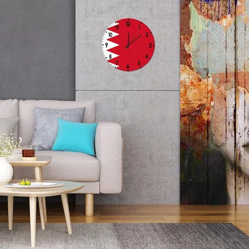 Miniatura 858 de Cheyan Reloj de pared con bandera de Canadá de 12 pulgadas, silencioso, sin tictac, de PVC, funciona con pilas, reloj redondo decorativo, regalo