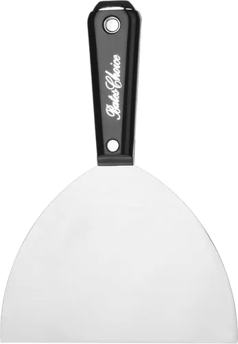 Miniatura 13 de Bates Choice Cuchillo de masilla flexible de acero al carbono de 5 pulgadas, raspador de metal, cuchillo de spackle para paneles de yeso, Negro