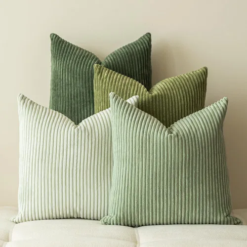Miniatura 9 de LANANAS Fundas de almohada neutrales para sofá de 18x18 pulgadas, juego de 4 fundas decorativas de estilo granja boho para sala de estar, sofá
