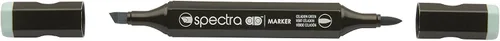 Miniatura 13 de AD Marker Chartpak Spectra, Tri-Nib y cepillo de doble punta, verde manzana, 1 cada uno (S044AD)