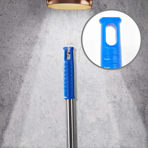 Miniatura 7 de ZZ LAZYCOTTAGE Plumero de telaraña con poste de extensión, kit de plumero de limpieza lavable con 2 cabezales de plumero, plumero de telaraña
