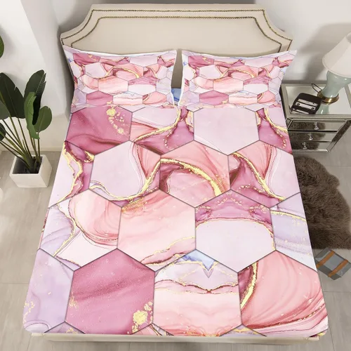 Miniatura 20 de Erosebridal Juego de cama de caballo para niñas, niños y parejas, sábana bajera ajustable de caballos blancos y negros, tamaño individual, diseño