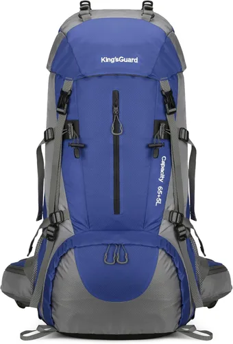Miniatura 8 de Mochila de 70 L para Camping, Senderismo, Escalada al Aire Libre con Funda Impermeable para Lluvia Verde Armada (ArmyGreen)