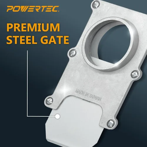 Miniatura 3 de POWERTEC 70134-P4 - Puerta de aluminio de 2-1/2 pulgadas para colector de polvo, accesorios de recolección de polvo, paquete de 4