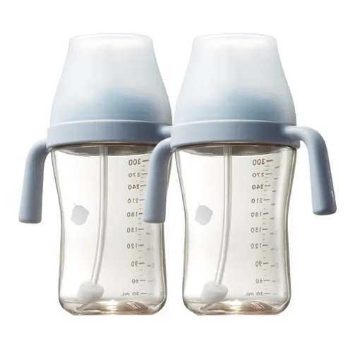 Miniatura 7 de Bc Babycare: vaso para sorber con pezones y asas para niños de 6+ meses, vaso antiderrame para sorber, tazas con pajita para niños pequeños con Beige