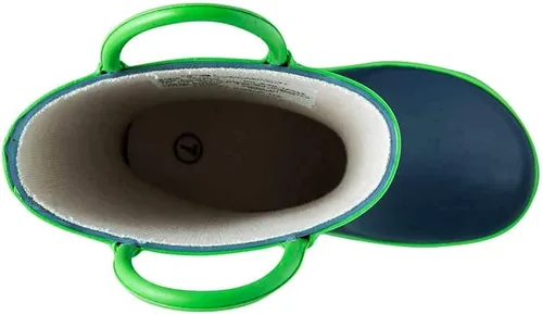 Miniatura 5 de OAKI Botas de lluvia de goma impermeables para niños con asas fáciles de poner