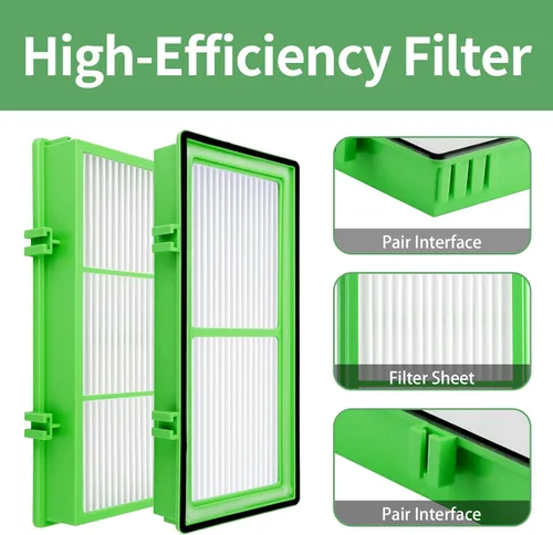Miniatura 5 de HAPF30AT - Filtro de repuesto para filtro Holmes AER1, compatible con HAPF300AH-U4R y HAP242-NU, Funmit 4 filtros y 8 prefiltros de carbón activado