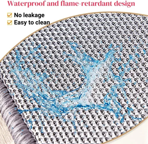 Miniatura 6 de Heated Floor Mats, Graphene Electric Heated Rug, Floor Heating System, Indoor Space Heater with Timer Fast Warm Up Safety Protection, for