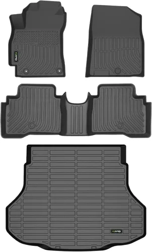 Miniatura 11 de HAFIDI® - Tapetes para auto con almacenamiento debajo del asiento, para todo clima, antideslizantes, de elastómero termoplástico, para la primera