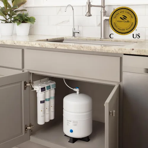 Miniatura 6 de Brondell Juego de filtros de repuesto de ósmosis inversa para sistema de filtración de agua Capella RO, carbón activado Plus y filtros de bloque