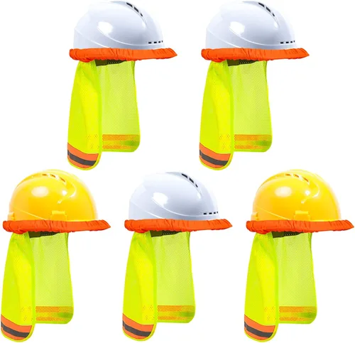 Miniatura 12 de TCCFCCT Parasol para sombrero duro, escudo de cuello de ala completa, 2 paquetes, casco duro no incluido