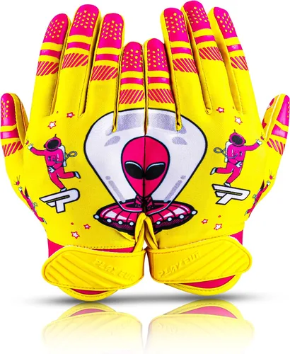 Miniatura 10 de Alien Grip Infinite Pro Edition - Guantes de fútbol Endless Game - GripPro Tech para adultos, niños y jóvenes, guantes de fútbol sin pelar, siempre