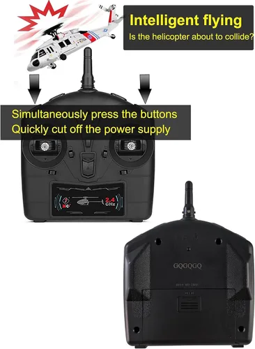 Miniatura 3 de Helicóptero de control remoto K270 UH60L 2.4Ghz 4CH Helicóptero RC Heli Aileronless giroscopio de 6 ejes Presión de aire Retención de flujo óptico