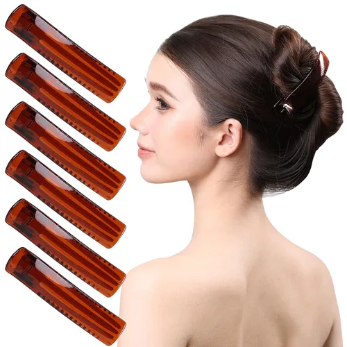 Miniatura 6 de RC ROCHE ORNAMENT 6 pinzas clásicas de cocodrilo para mujer, pasadores laterales de agarre firme, accesorio de belleza para niñas, pinzas