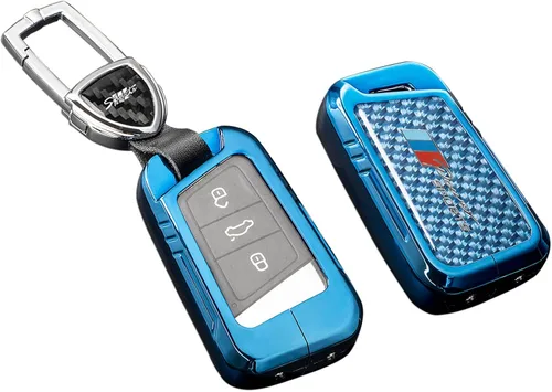 Miniatura 22 de Funda para llavero Honda con llavero, protección de aleación de zinc de fibra de carbono real compatible con 2022 2023 Accord Civic HR-V CR-V Pilot