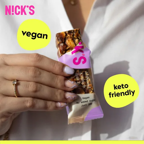 Miniatura 6 de N!CK'S Keto Nut Bar - Barra de chocolate con almendras, snack keto de nueces para deportes, senderismo y actividades al aire libre, 0.04 oz