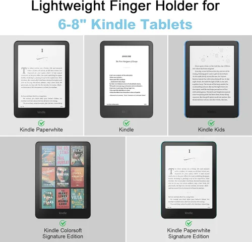 Miniatura 7 de Paquete de 2 correas de mano cómodas para Kindle y tabletas, accesorios Kindle para leer en la cama, soporte de agarre seguro y ligero