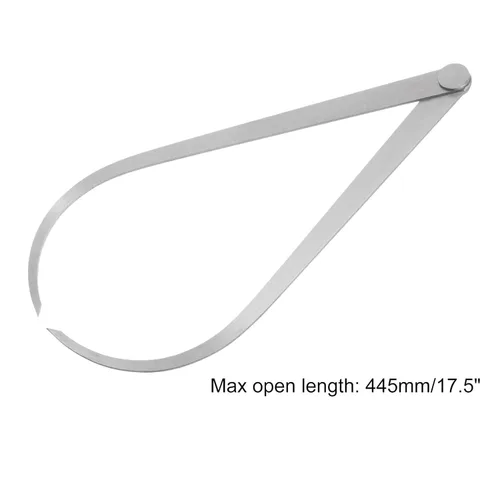 Miniatura 3 de HARFINGTON Pinza exterior junta firme 9.843 in 10 pulgadas 410 herramienta de medición externa de la junta de fricción firme del acero inoxidable 410