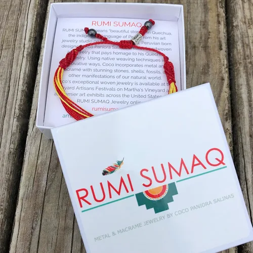 Miniatura 145 de Rumi Sumaq Pulsera de concientización para hombres, mujeres y niños – Pulsera de apoyo tejida ajustable anudada a mano – Pulsera de conciencia sutil