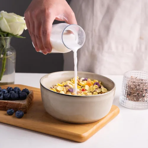 Miniatura 3 de AmorArc Juego de 6 Tazones de Cereal para Cocina, Tazones de Sopa de Gres de 26oz para Sopa de Cereales, Tazones de Cocina Modernos para Comidas
