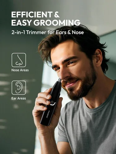 Miniatura 2 de MANSPOT Recortadora de pelo de nariz para hombres y mujeres