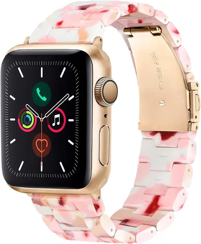 Miniatura 22 de HOPO Compatible With Apple Watch Band Thin Lightweight Resin Strap Bracelet Fashion Wristband Replacement For iWatch Bands Series Ultra 11 10 9 8 7